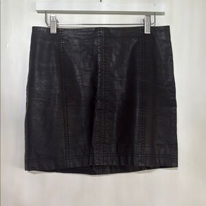 Free People Black Mini Skirt
